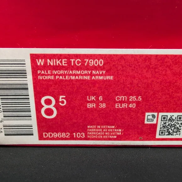 Nike TC 7900 Women’s Sneakers Shoes US 8.5 Pale Ivory Armory Navy DD9682 103 - Picture 12 of 13